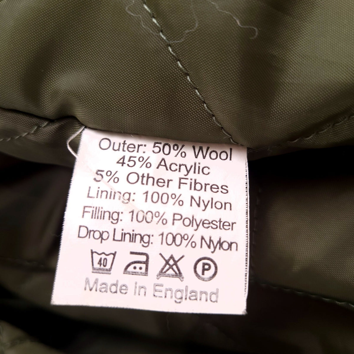 The Laird of Kilkelly Tweed Jacket Mens XXL Regular Olive Green Check Quilted