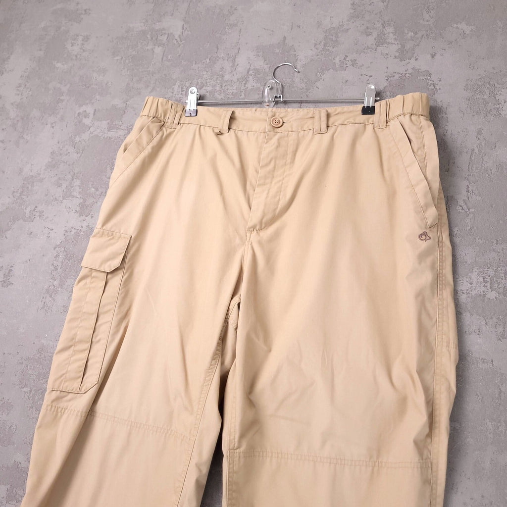 Craghoppers Walking Trousers Mens 38R Regular Fit Beige Cargo Pocket Outdoor