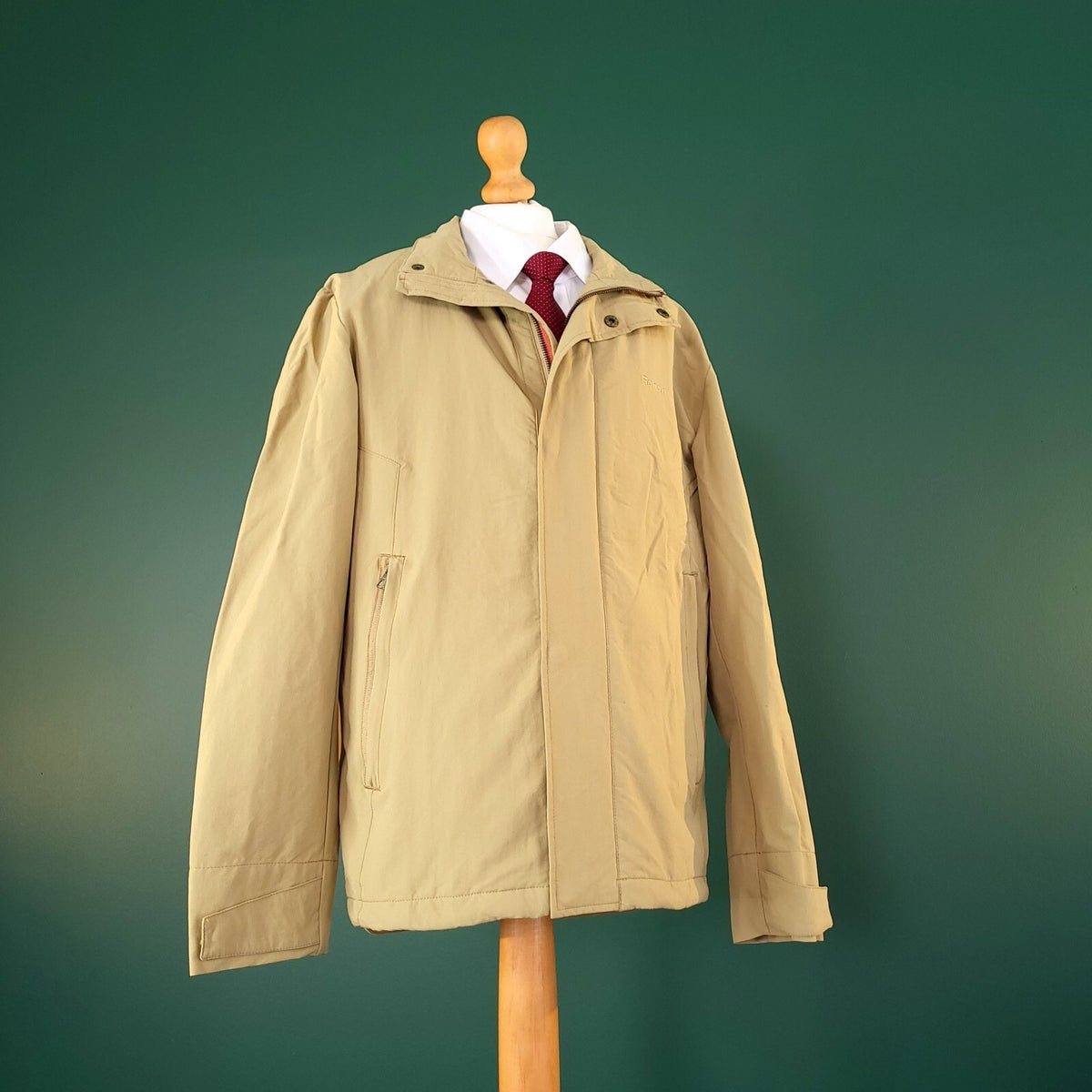Rohan Crossborder Jacket Mens Small Tan Stretch Mesh Lined Windbreaker