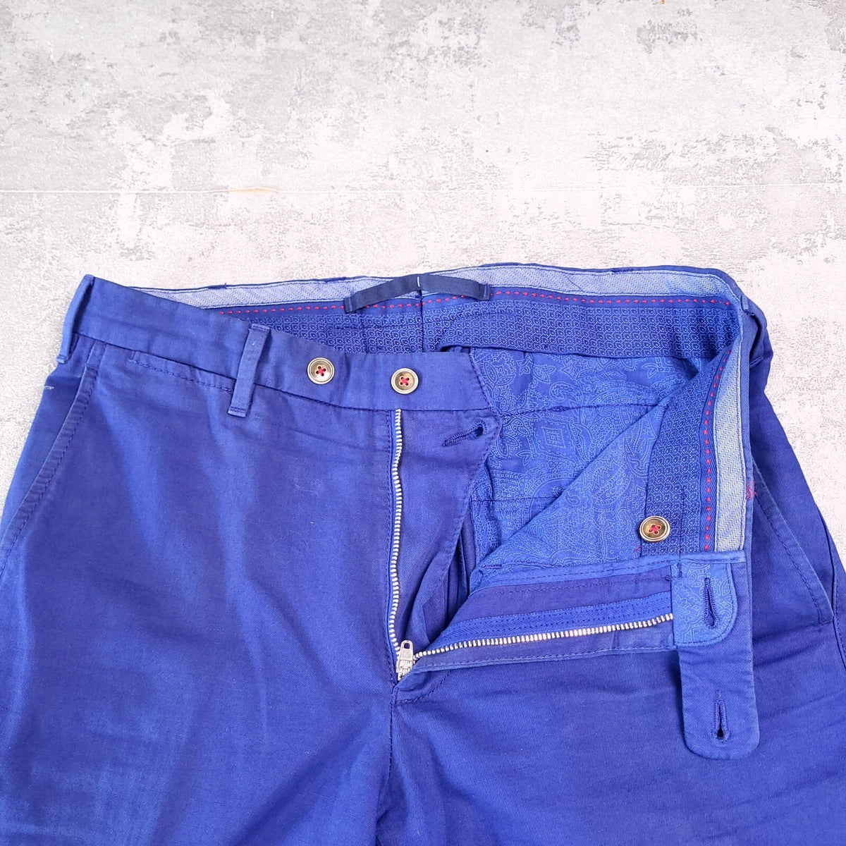 Trotter & Deane Trousers Chinos Mens W30 L28 Regular Fit Blue Limited Edition