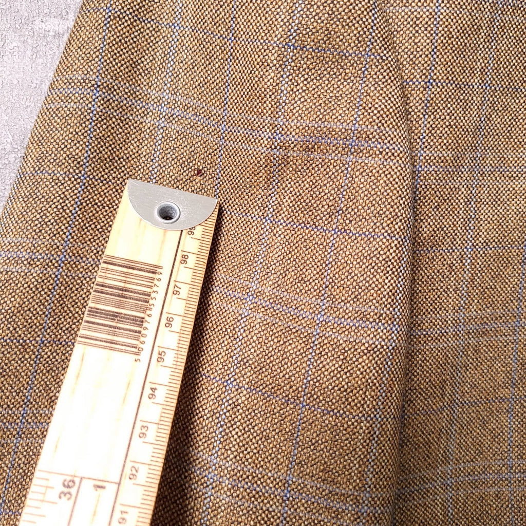 Mark Westwood Tweed Blazer Jacket Mens 42R Regular Fit Brown Blue Check Sport