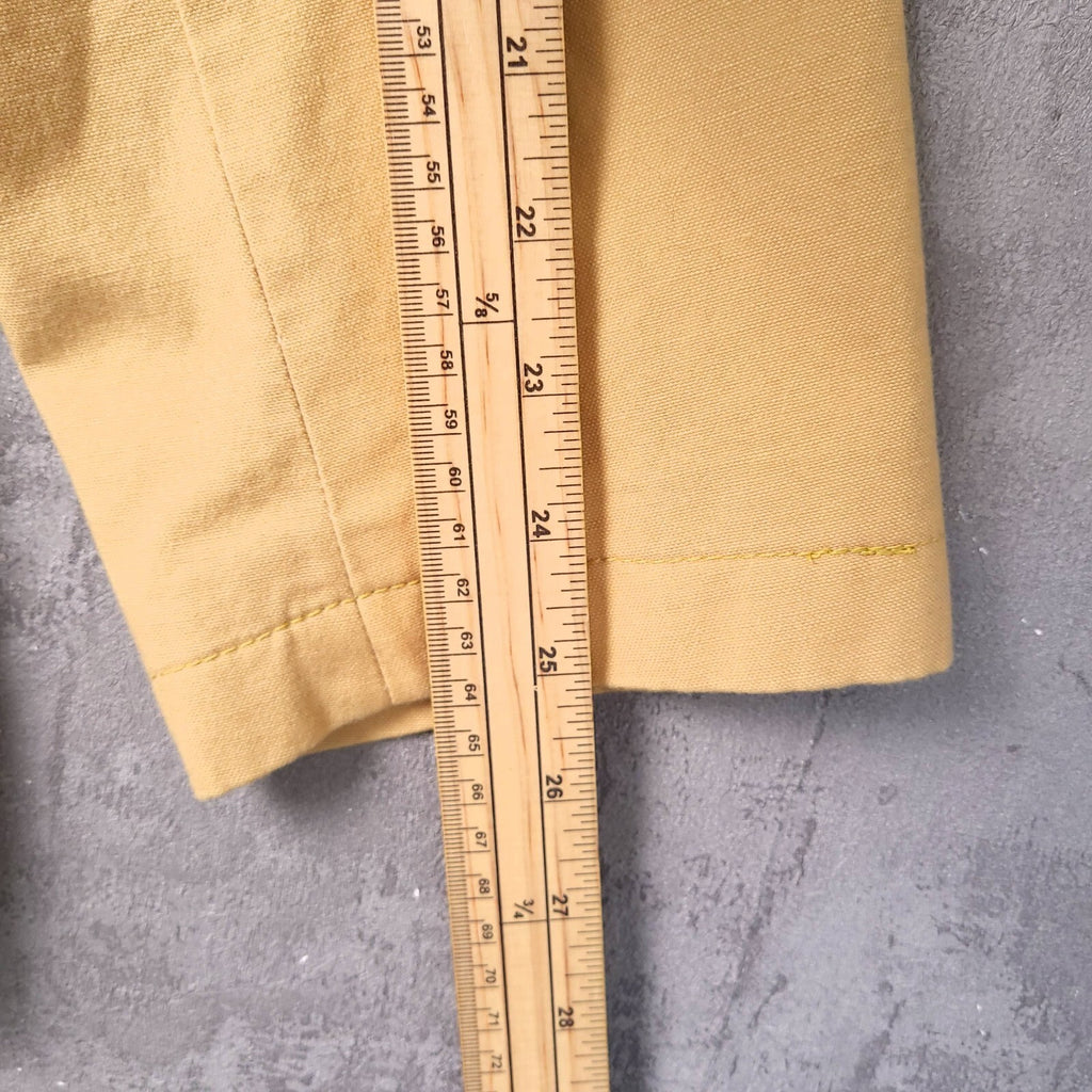 Brook Taverner Linen Blazer Jacket Mens 44R Regular Fit Yellow Cotton Sport Coat
