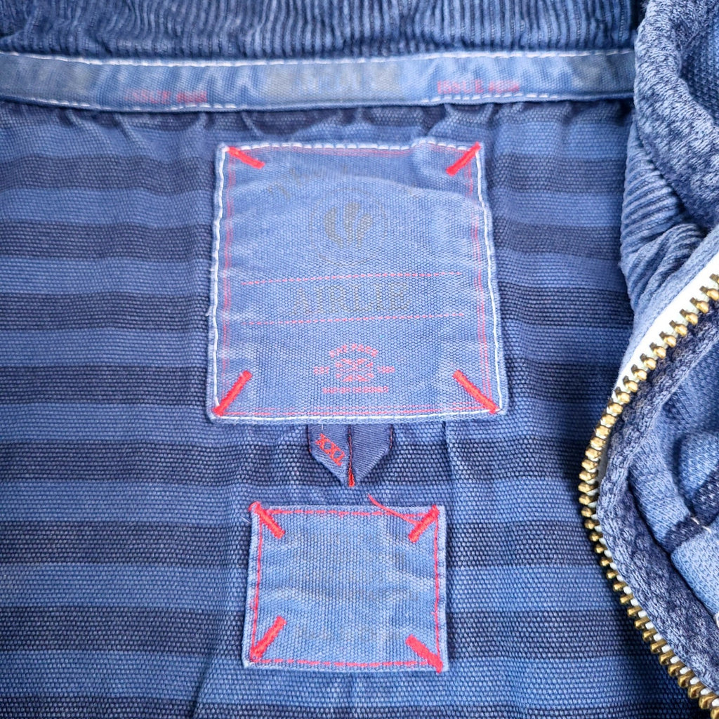 Fat Face Airlie Quarter Zip Jumper Mens 2XL XXL Blue Stripe Cotton