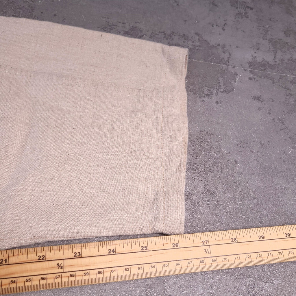 Orvis Linen Trousers Mens L Regular Fit Beige Elasticated Waist Drawstring