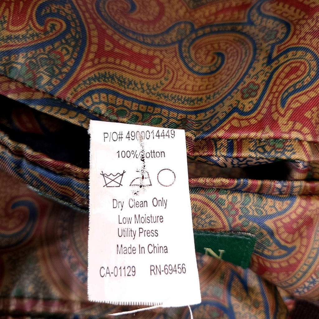Lauren Ralph Lauren Corduroy Blazer Jacket Mens 42R Reg Fit Brown Elbow