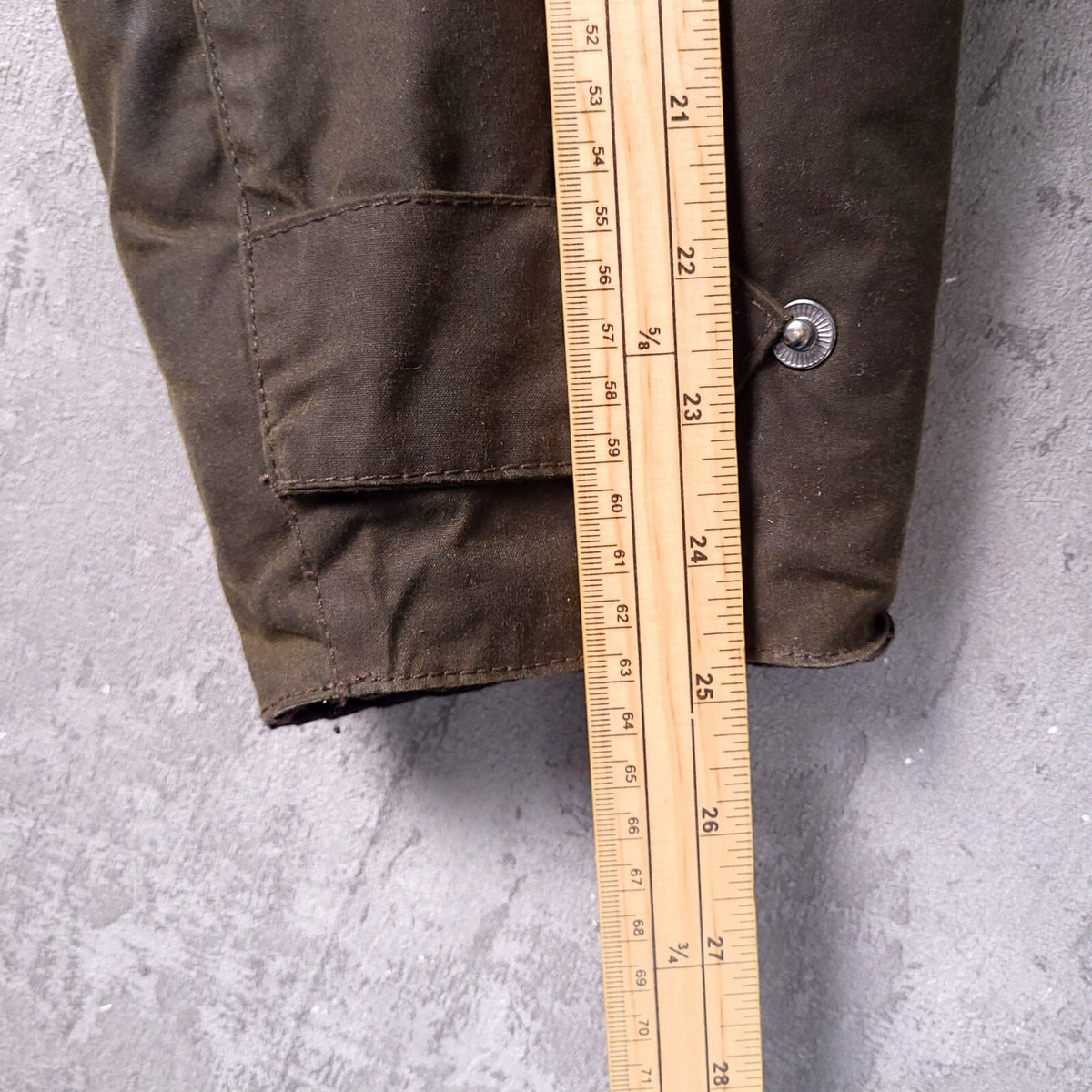 Barbour Wax Sapper Jacket Mens Large Regular Fit Olive Green Field Coat Quilted