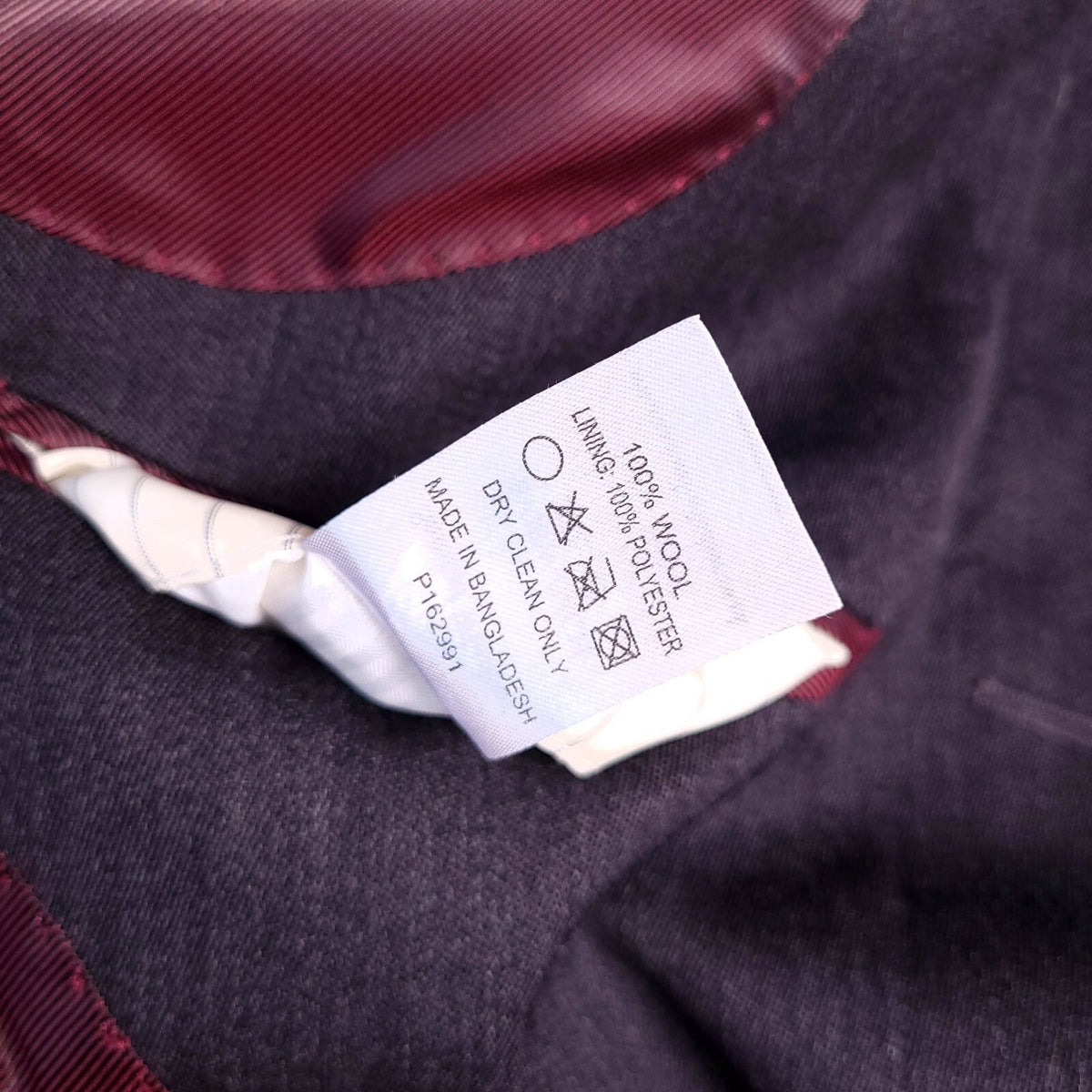 Samuel Windsor Wool Overcoat Mens 42R Reg Fit Grey Velvet Collar Crombie Coat