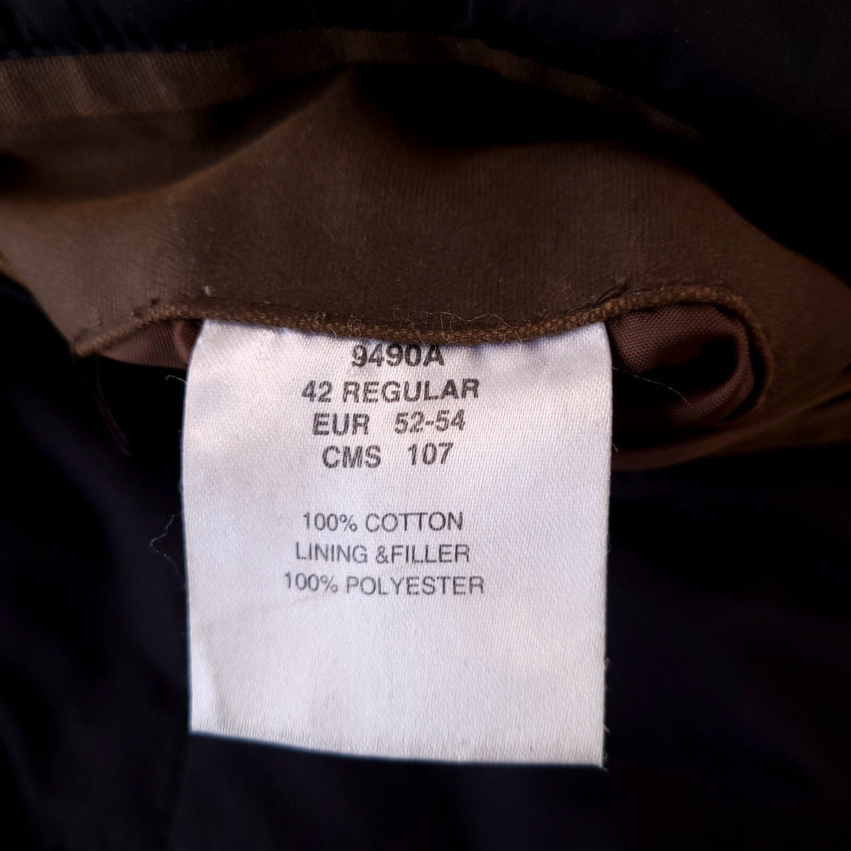 Brook Taverner Field Jacket Mens 42R Regular Brown Country Coat Leather Collar