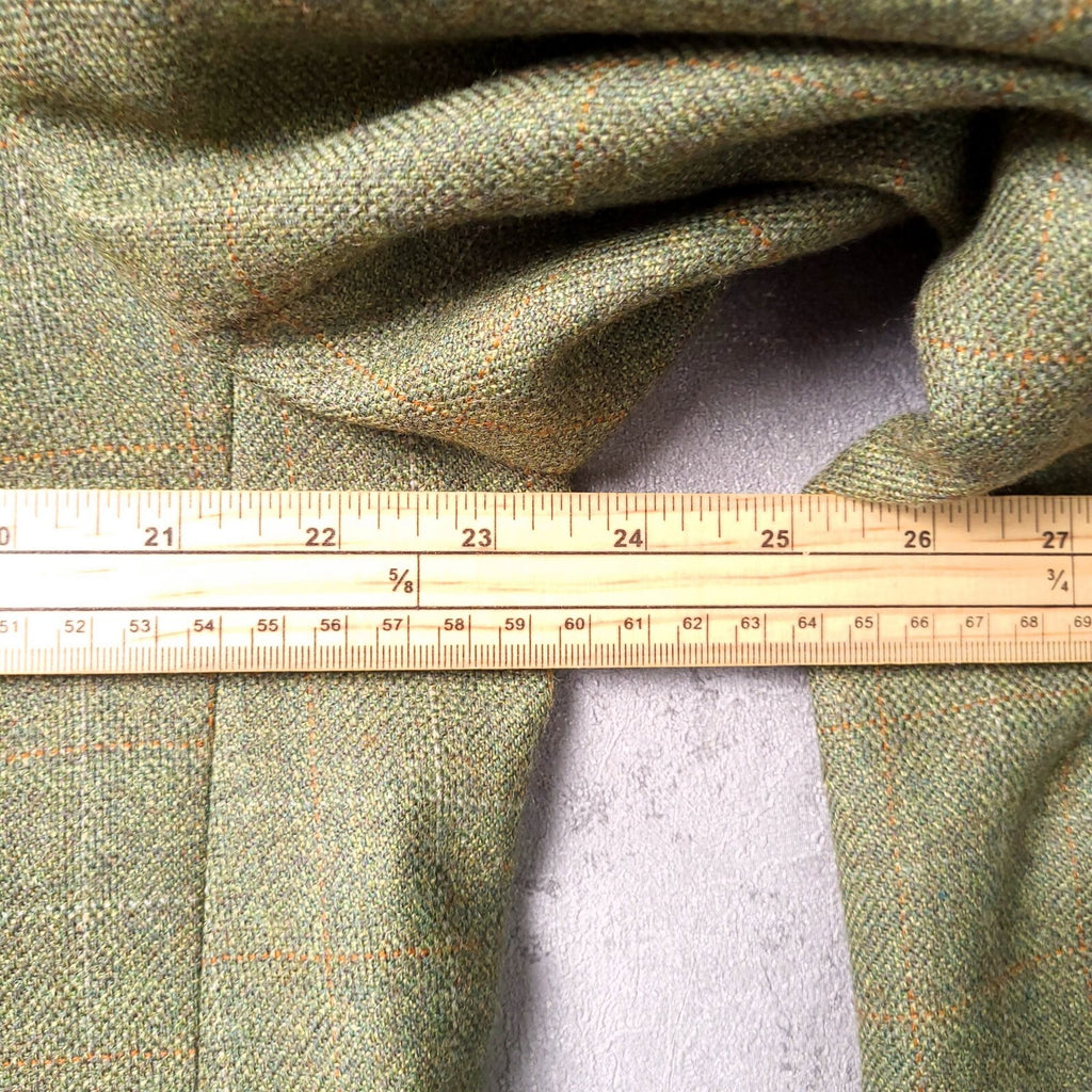 Brook Taverner Tweed Blazer Jacket Mens 46S Regular Fit Green Check Sport Coat