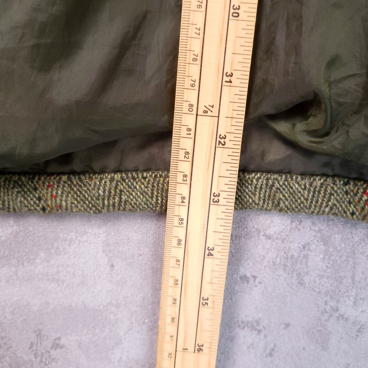The Laird of Kilkelly Tweed Jacket Mens XXL Regular Olive Green Check Quilted