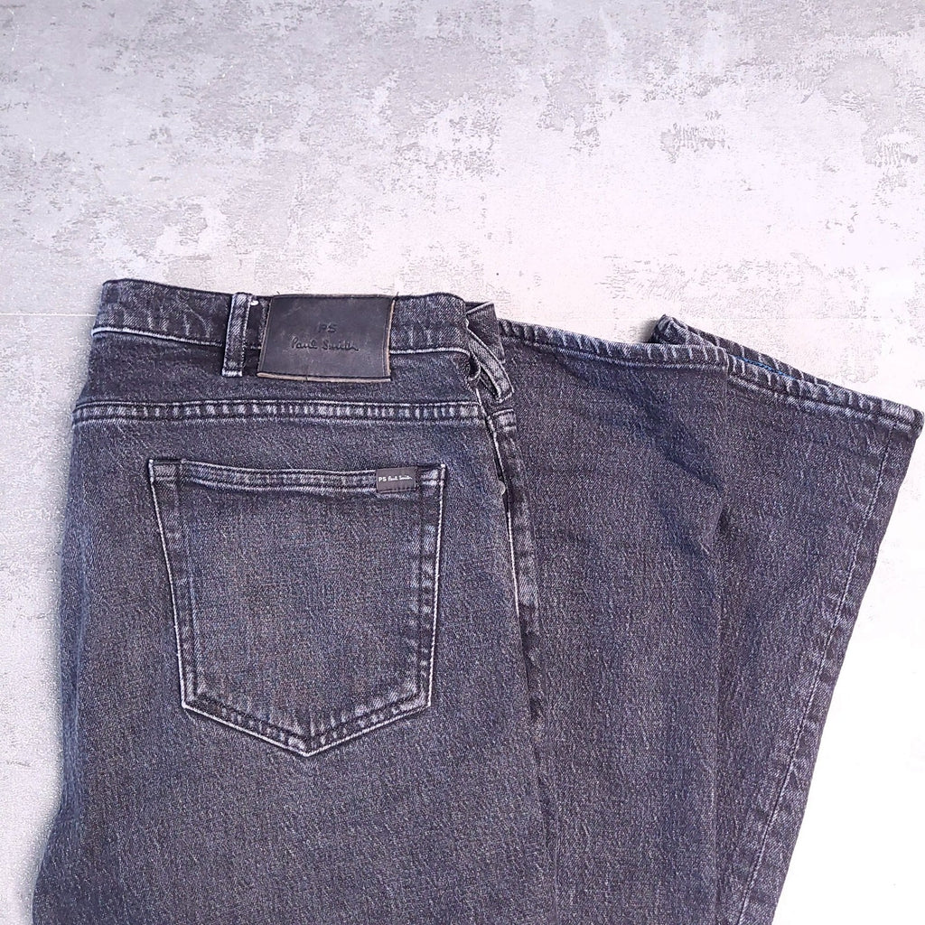 PS Paul Smith Jeans Mens 33L Black Denim Slim Fit Dark Wash Stretch