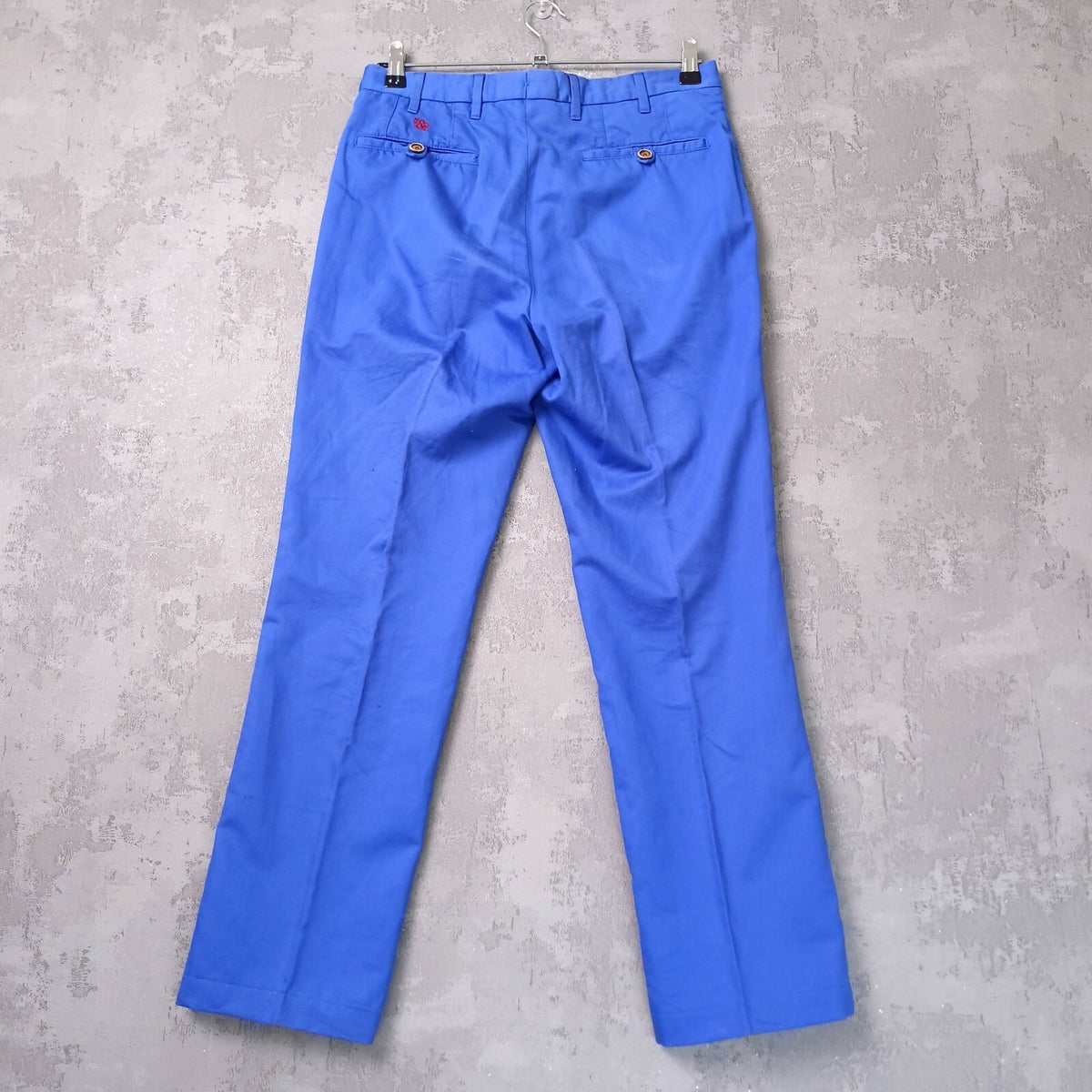 Trotter & Deane Linen Trousers Mens W33 L28 RegFit Blue Chinos Limited Edition