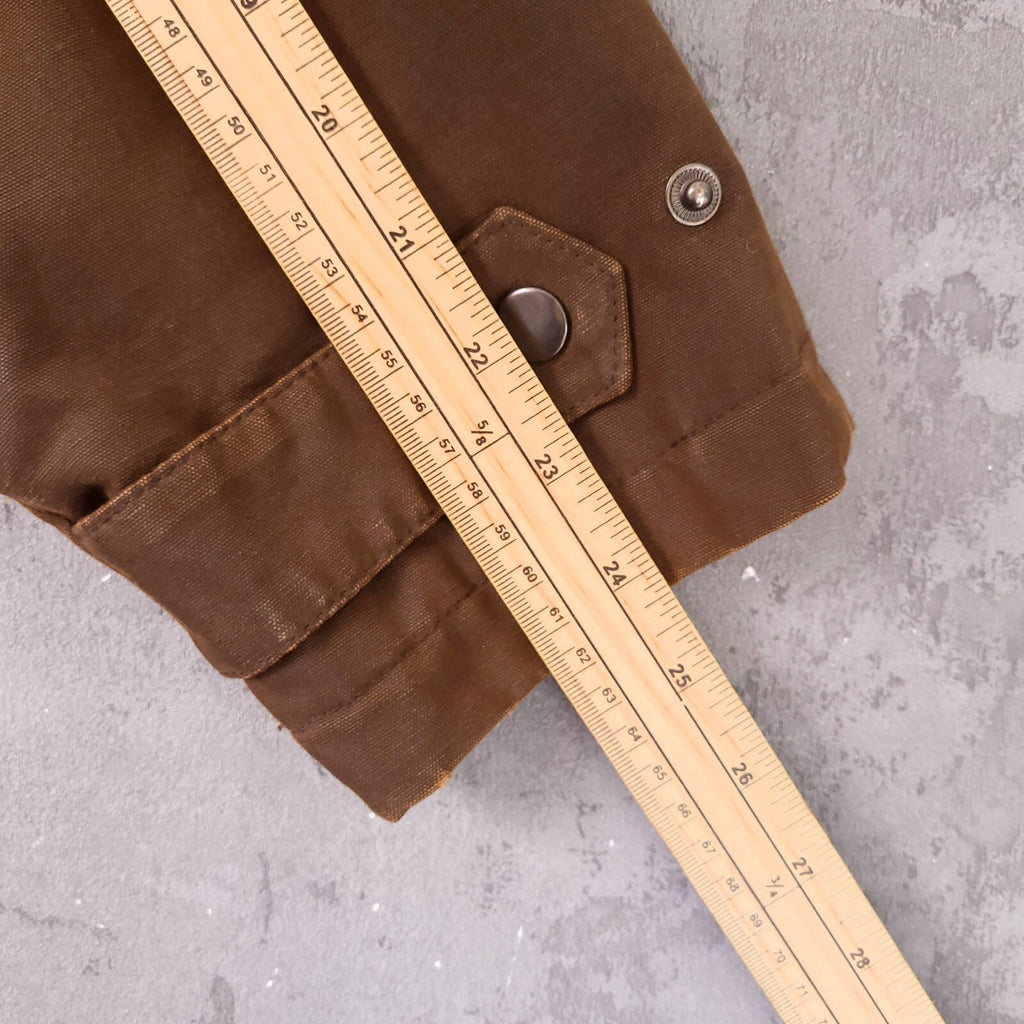 Brook Taverner Field Jacket Mens 42R Regular Brown Country Coat Leather Collar