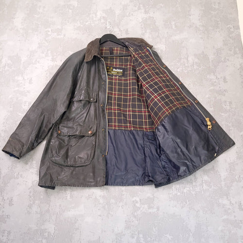 Barbour Wax Bedale Jacket Mens C48 Regular Olive Green Country Vintage