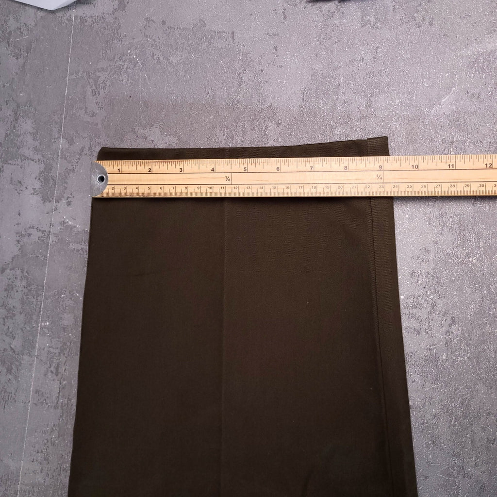 Orvis Trousers Chinos Mens W42 L30 Regular Fit Olive Green Cotton Pleated