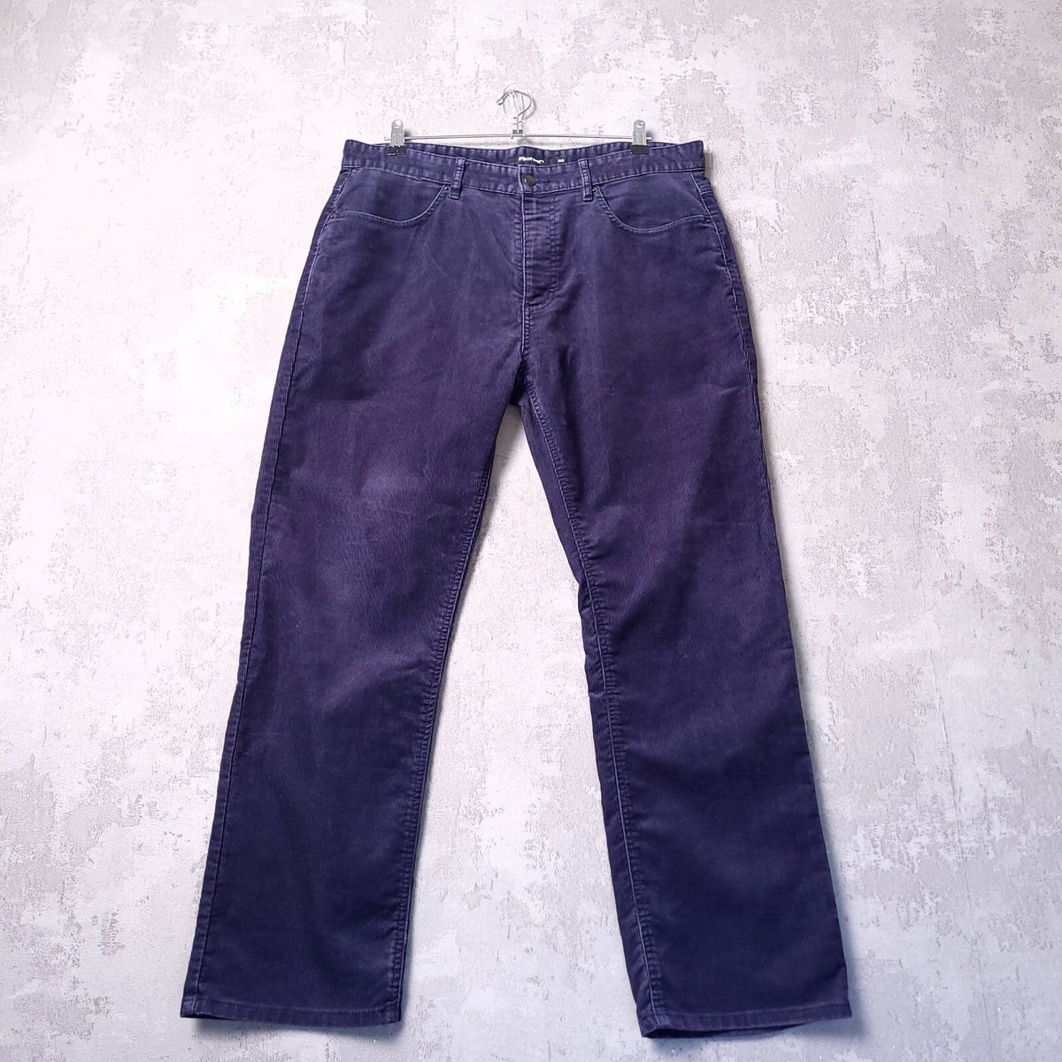 Rohan Cords Mens W36 S Blue Corduroy Cotton Trousers Regular Fit 5-Pocket