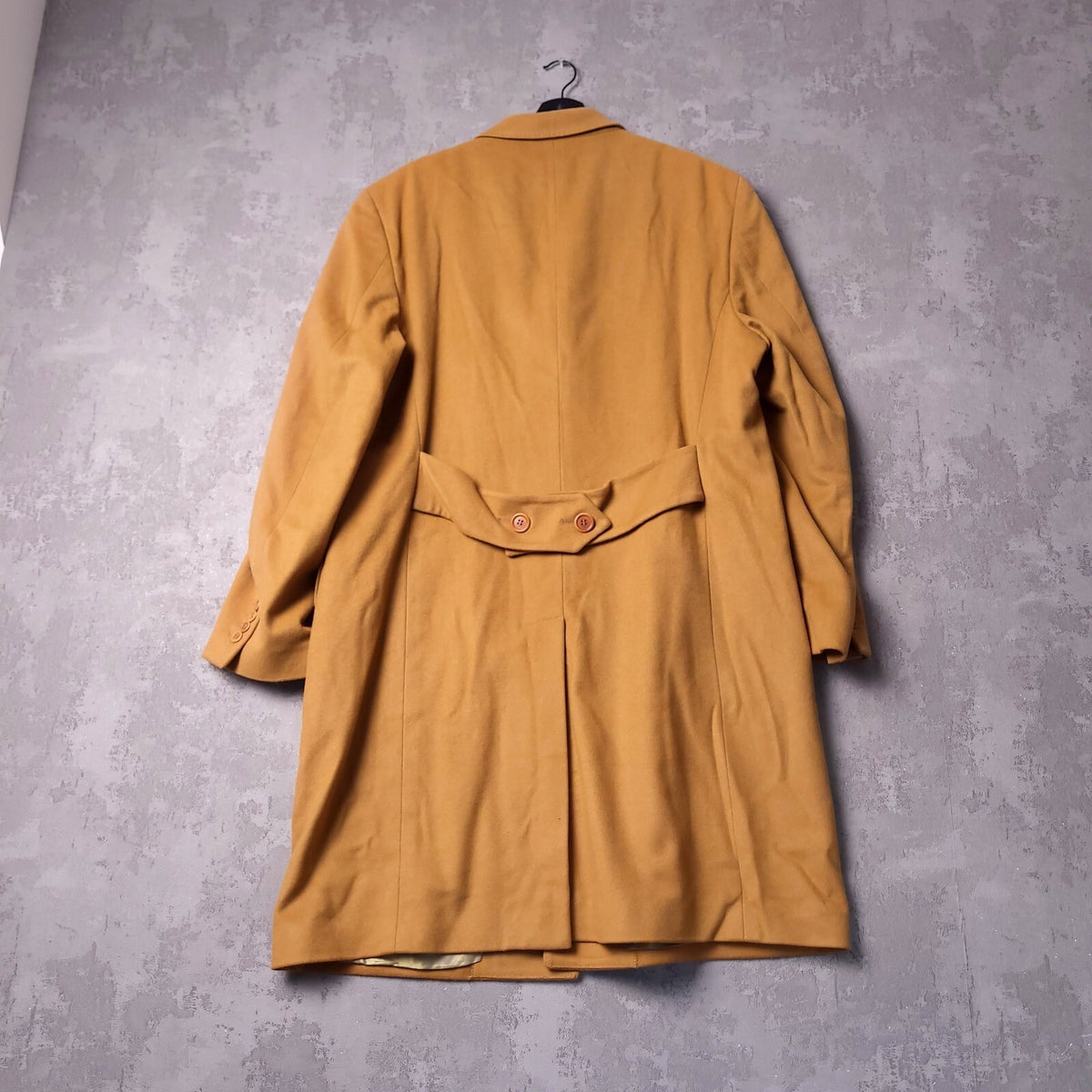 Marks & Spencer Autograph Wool Cashmere Overcoat Mens XL 46R Camel Mark Powell
