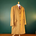 Marks & Spencer Autograph Wool Cashmere Overcoat Mens XL 46R Camel Mark Powell