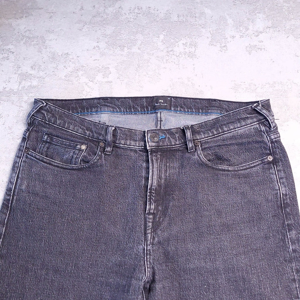 PS Paul Smith Jeans Mens 33L Black Denim Slim Fit Dark Wash Stretch