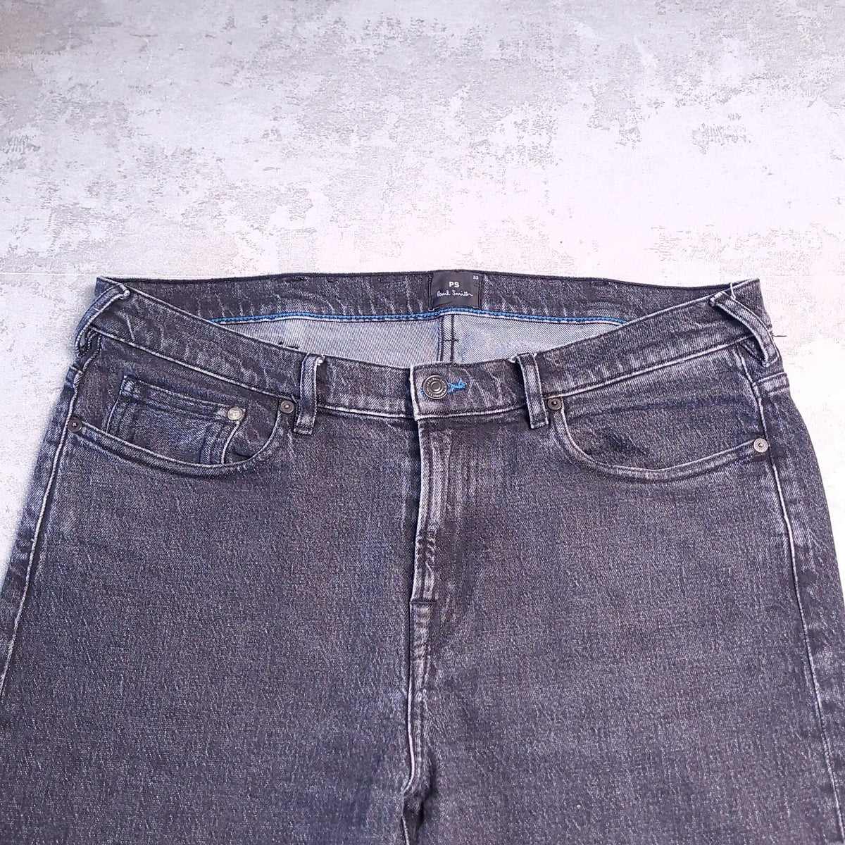 PS Paul Smith Jeans Mens 33L Black Denim Slim Fit Dark Wash Stretch