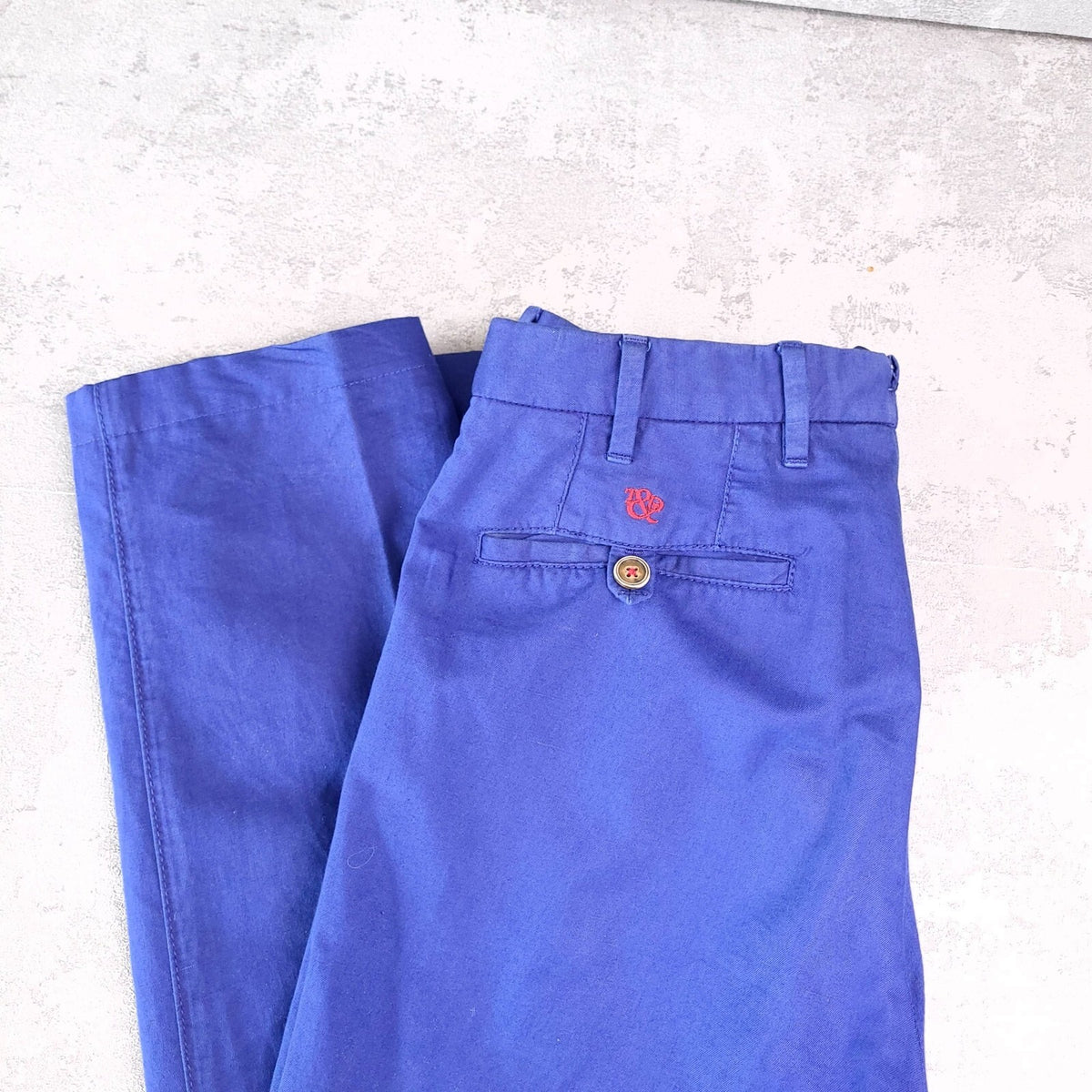 Trotter & Deane Trousers Chinos Mens W30 L28 Regular Fit Blue Limited Edition