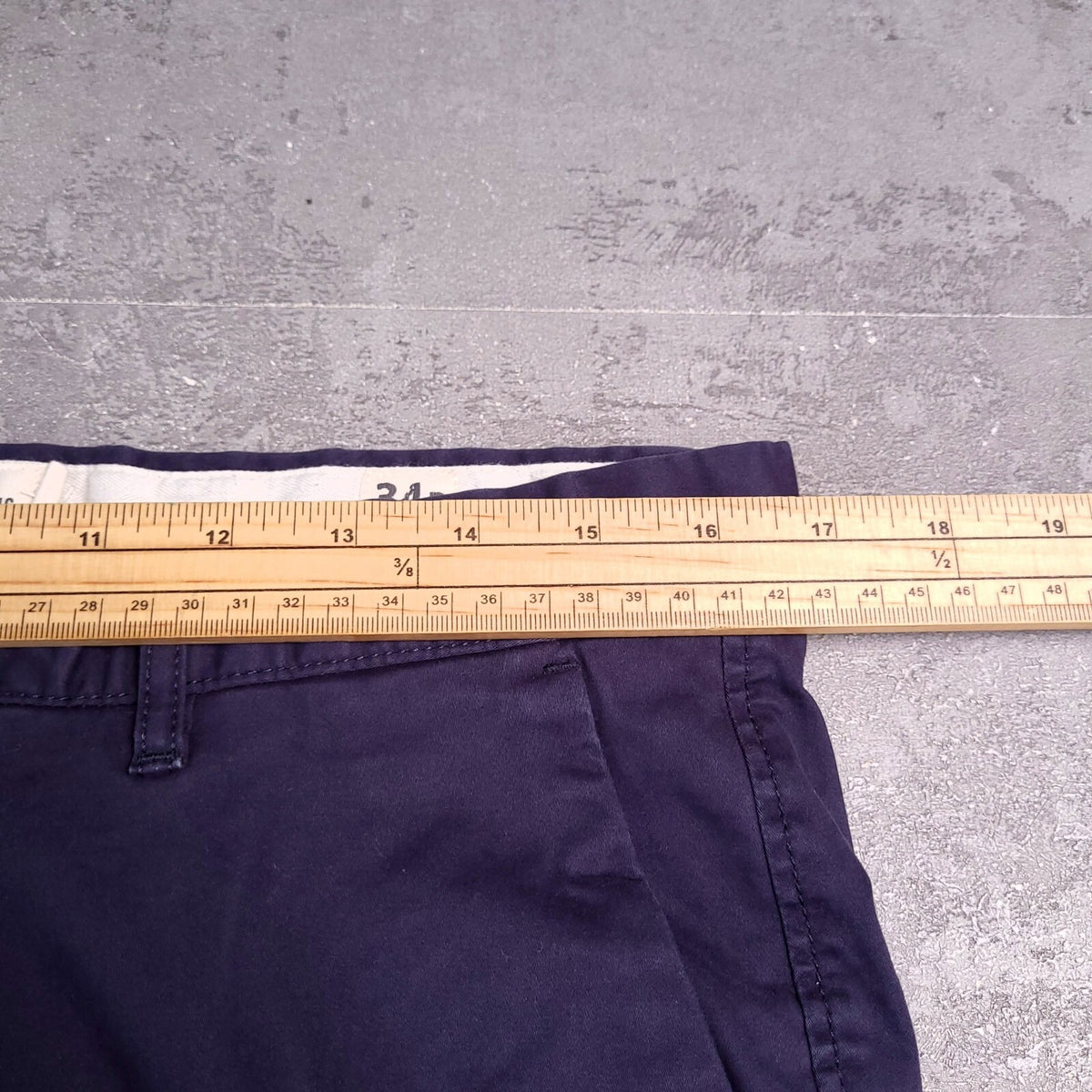 Fat Face Chinos Mens W34 L30 Navy Blue Reg Fit Trousers Cotton Stretch Heyshott