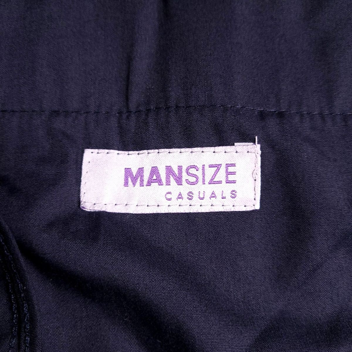 Mansize Casuals Corduroy Trousers Mens 52R Regular Fit Navy Cotton Blend Cords