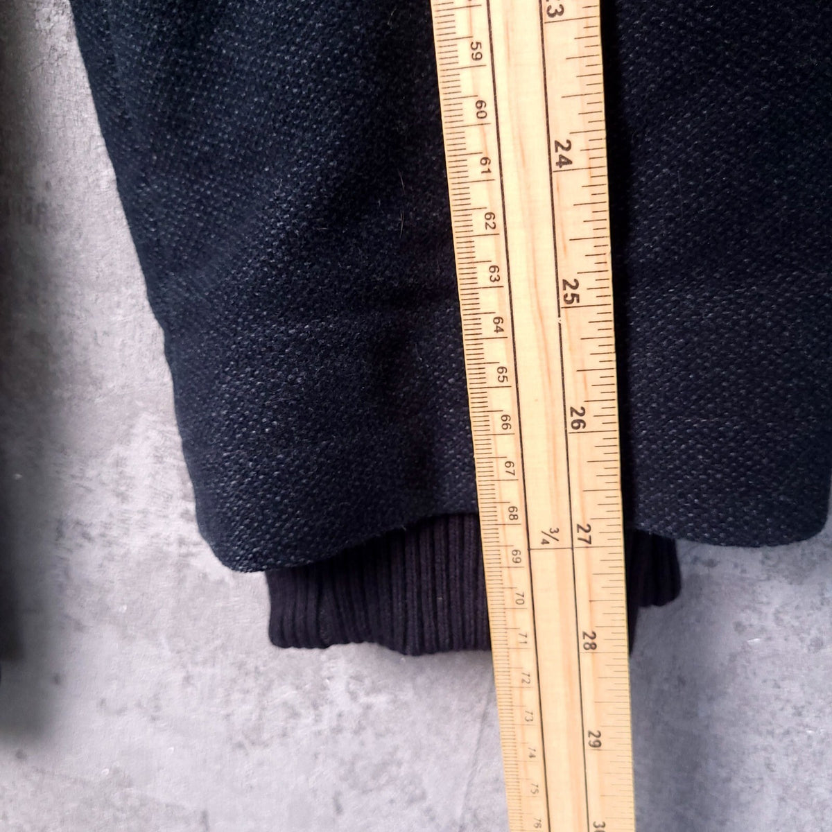 Marks & Spencer Autograph Moleskin Jacket Mens XXL Long Black Italian Fabric