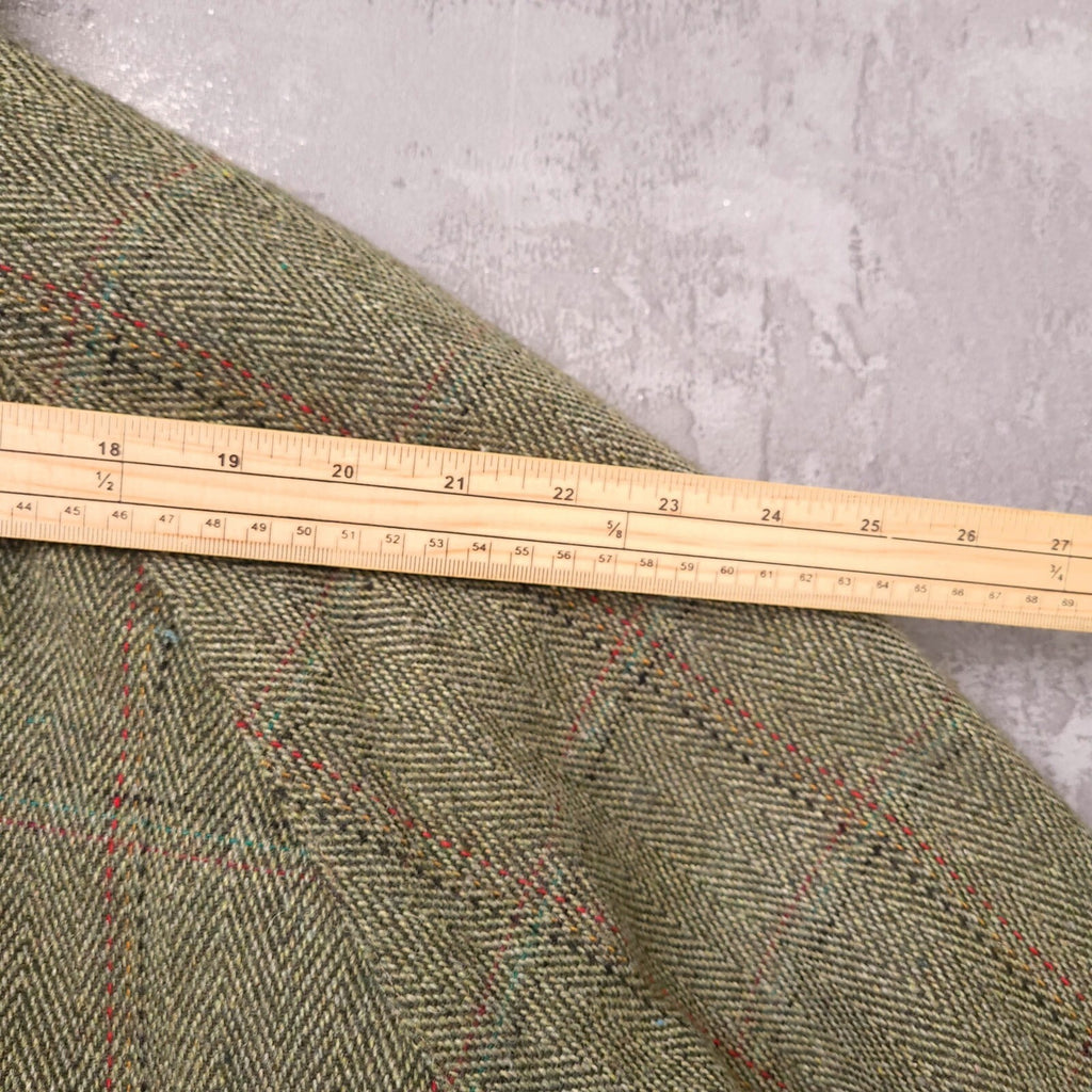 The Laird of Kilkelly Tweed Jacket Mens XXL Regular Olive Green Check Quilted