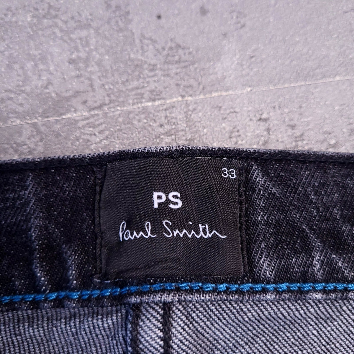 PS Paul Smith Jeans Mens 33L Black Denim Slim Fit Dark Wash Stretch