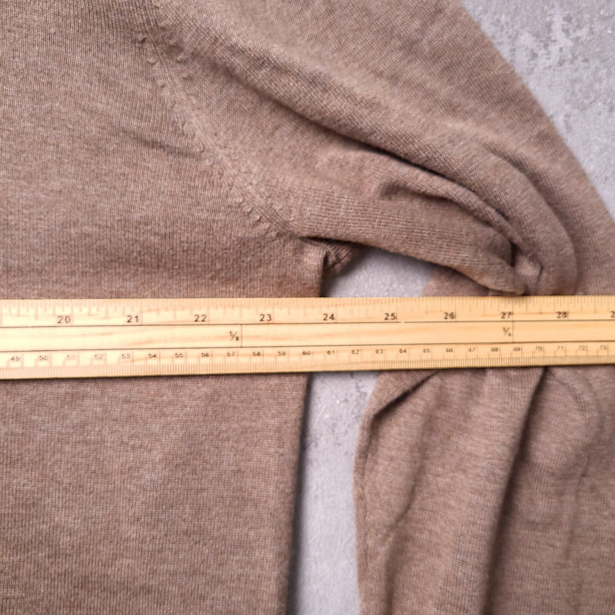 Hackett London Cotton Silk Jumper Mens XL Reg Fit Brown Coffee V Neck Sweater