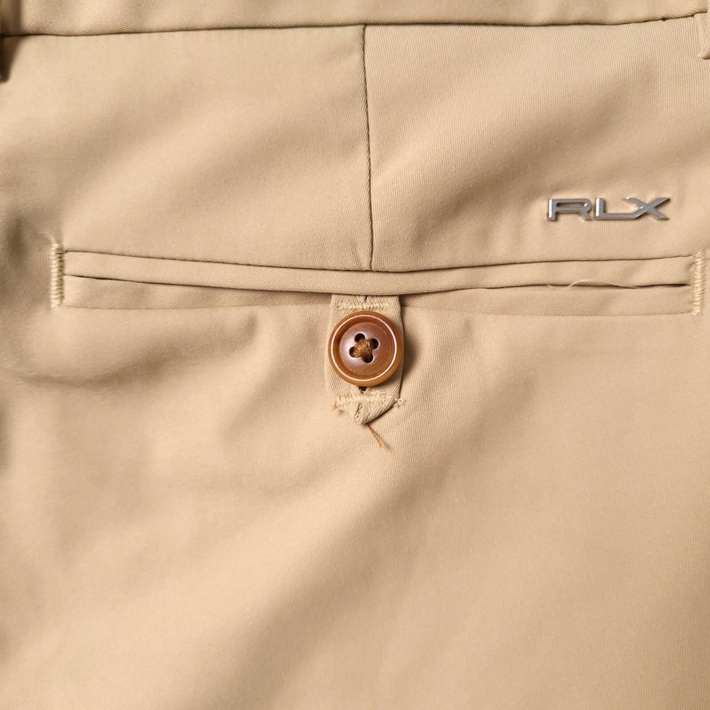 RLX Ralph Lauren Trousers Mens W32 L30 Slim Fit Beige Chinos Golf Performance