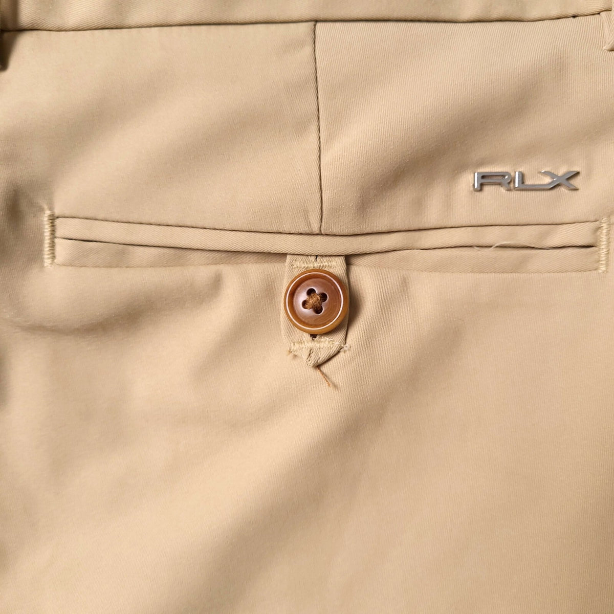 RLX Ralph Lauren Trousers Mens W32 L30 Slim Fit Beige Chinos Golf Performance