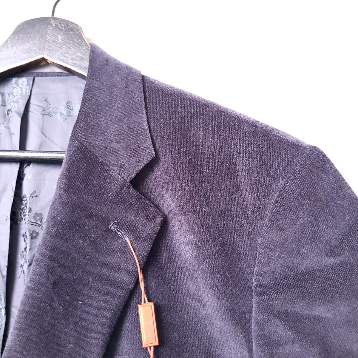 Marks & Spencer Soft Touch Blazer Jacket Mens 44R Reg Fit Navy Blue Sport Coat