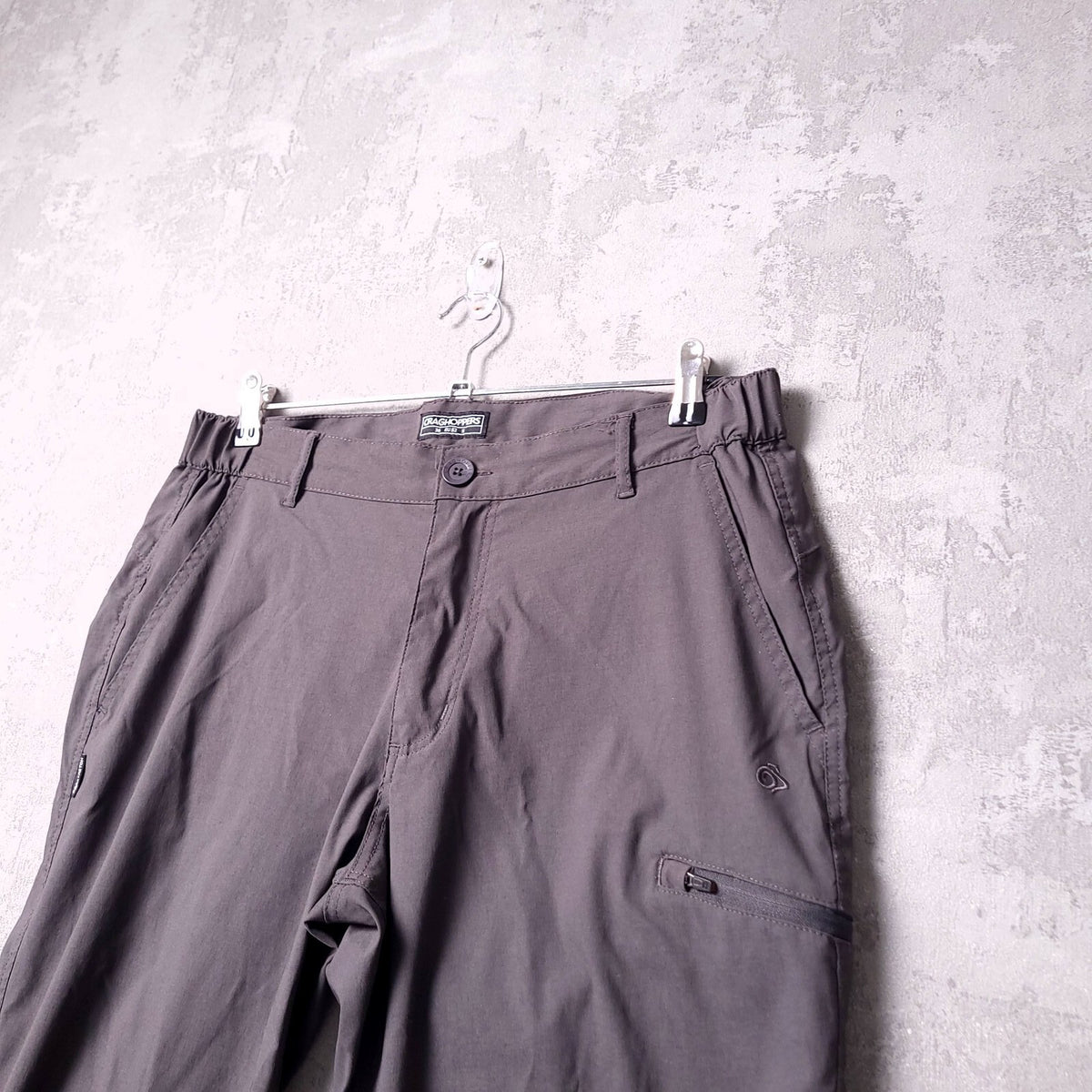Craghoppers Prostretch Walking Trousers Mens 36S Regular Fit Grey Hiking Outdoor