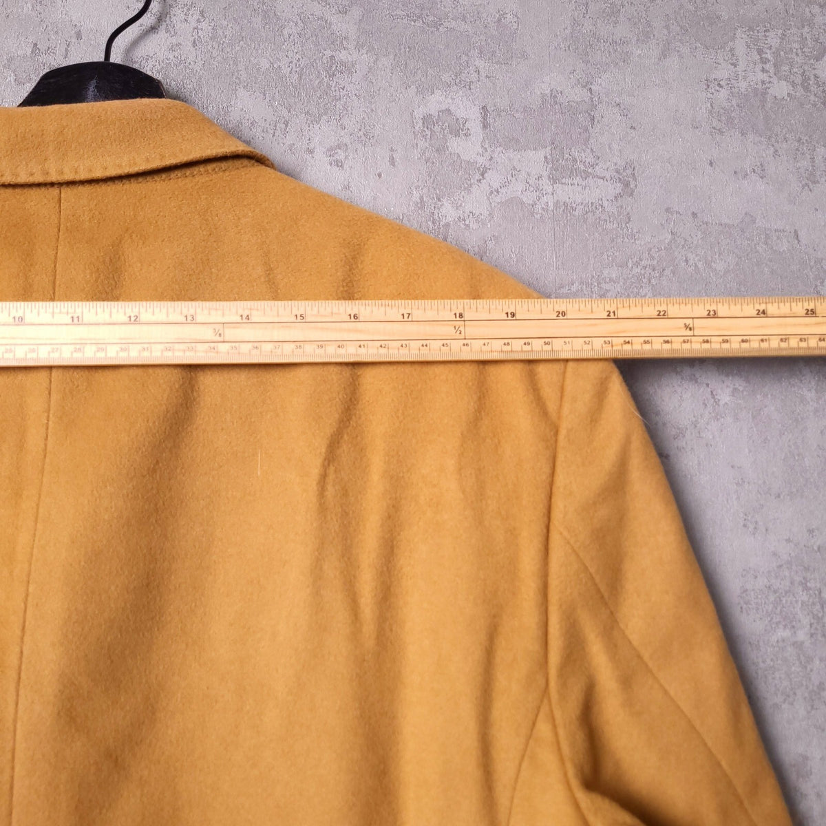 Marks & Spencer Autograph Wool Cashmere Overcoat Mens XL 46R Camel Mark Powell