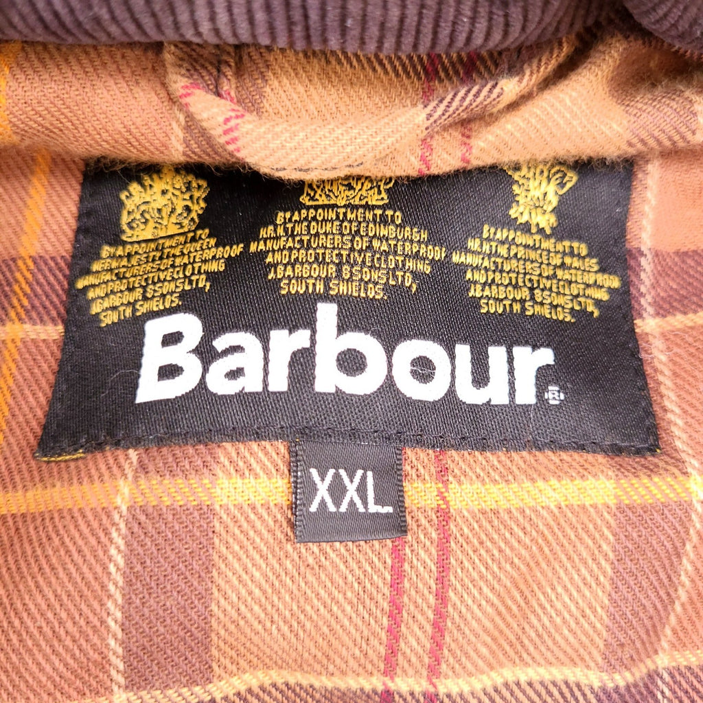 Barbour Corbridge Wax Jacket Mens XXL Regular Fit Brown Quilted Field Coat