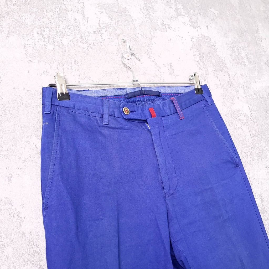 Trotter & Deane Trousers Chinos Mens W30 L28 Regular Fit Blue Limited Edition