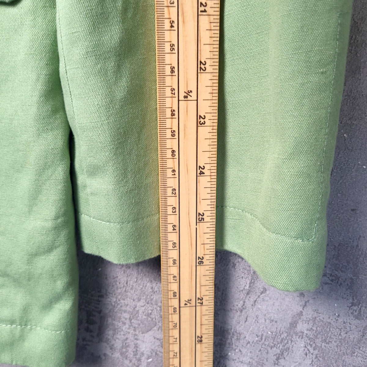 Brook Taverner Linen Cotton Blazer Jacket Mens 52R Regular Fit Green Sport Coat