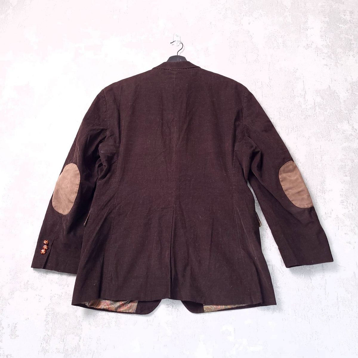 Lauren Ralph Lauren Corduroy Blazer Jacket Mens 42R Reg Fit Brown Elbow