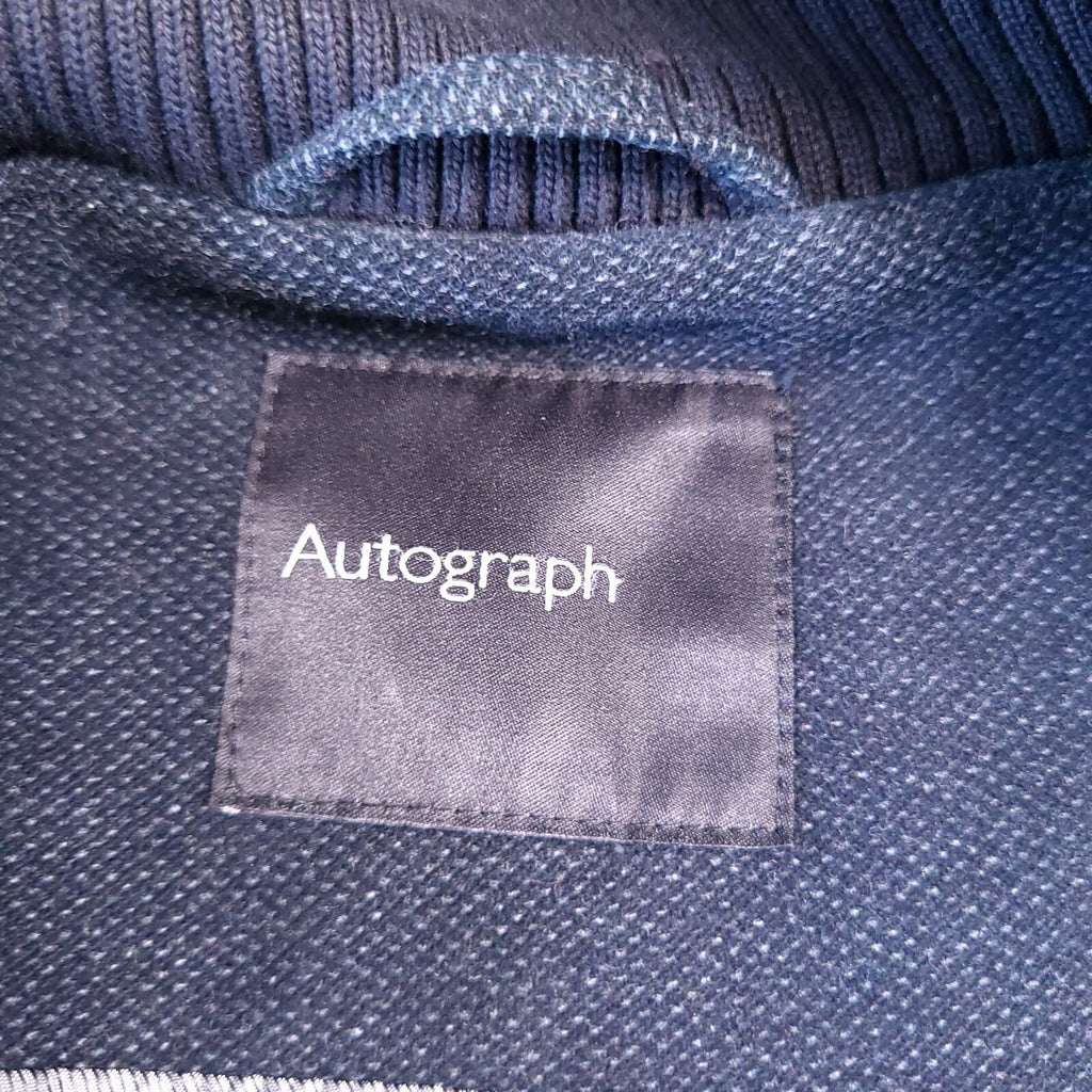 Marks & Spencer Autograph Moleskin Jacket Mens XXL Long Black Italian Fabric
