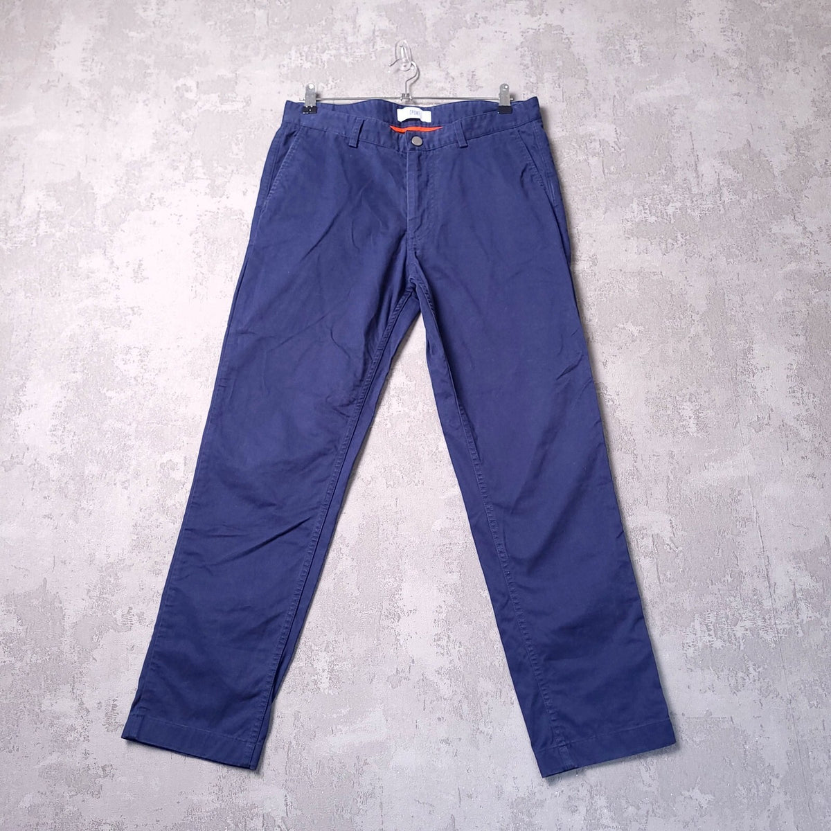 Spoke Heroes Chinos Trousers Build A Mens W33 L28 Regular Fit Navy Blue