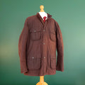 Barbour Corbridge Wax Jacket Mens XXL Regular Fit Brown Quilted Field Coat