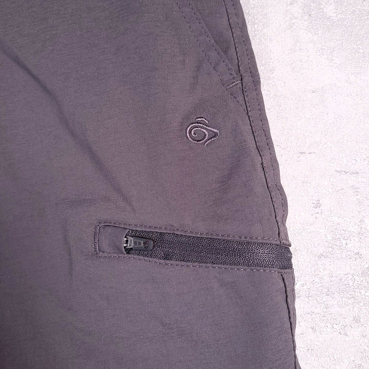 Craghoppers Prostretch Walking Trousers Mens 36S Regular Fit Grey Hiking Outdoor