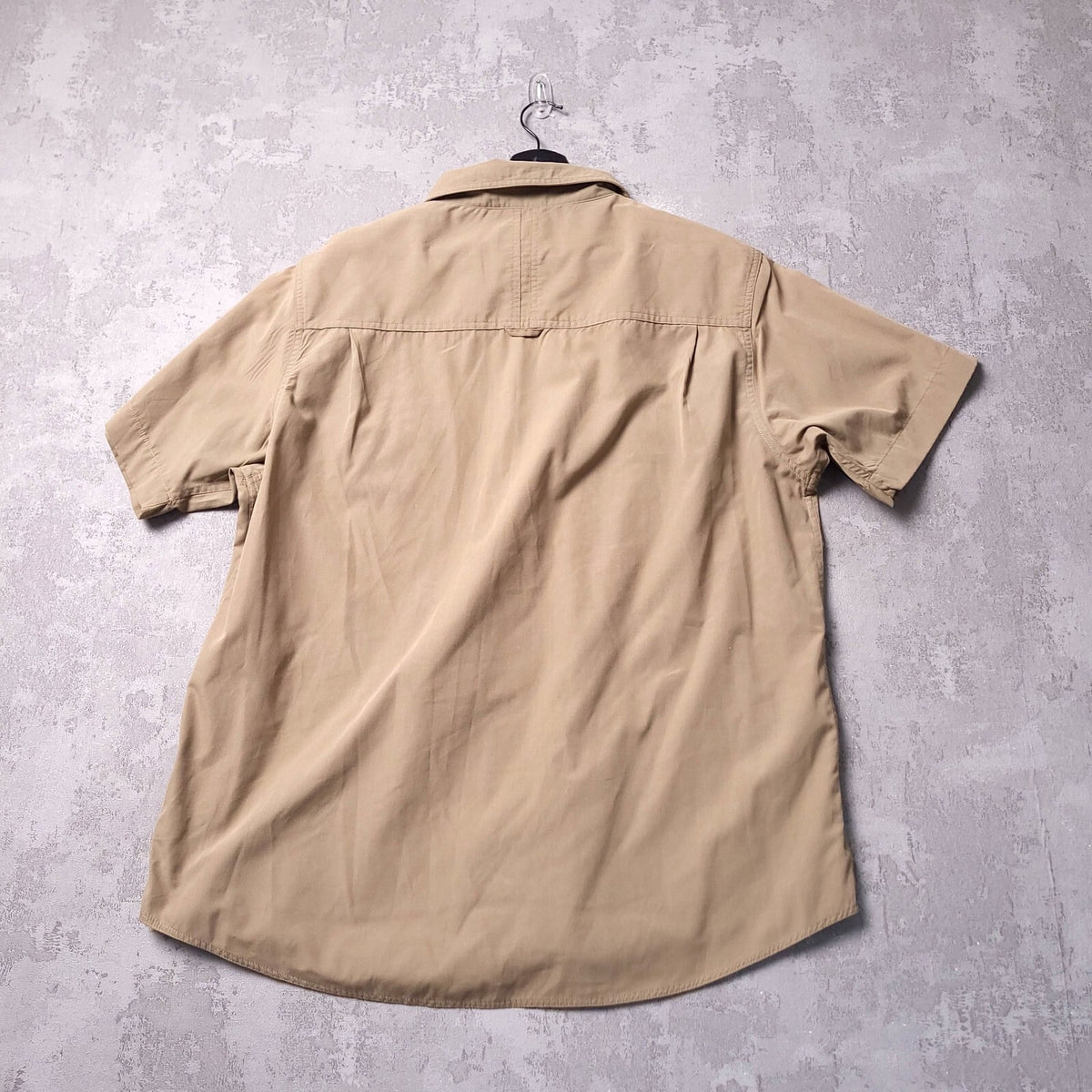 Craghoppers Shirt Mens XL Reg Fit Beige Short Sleeve Outdoor Hiking Travel Nosi