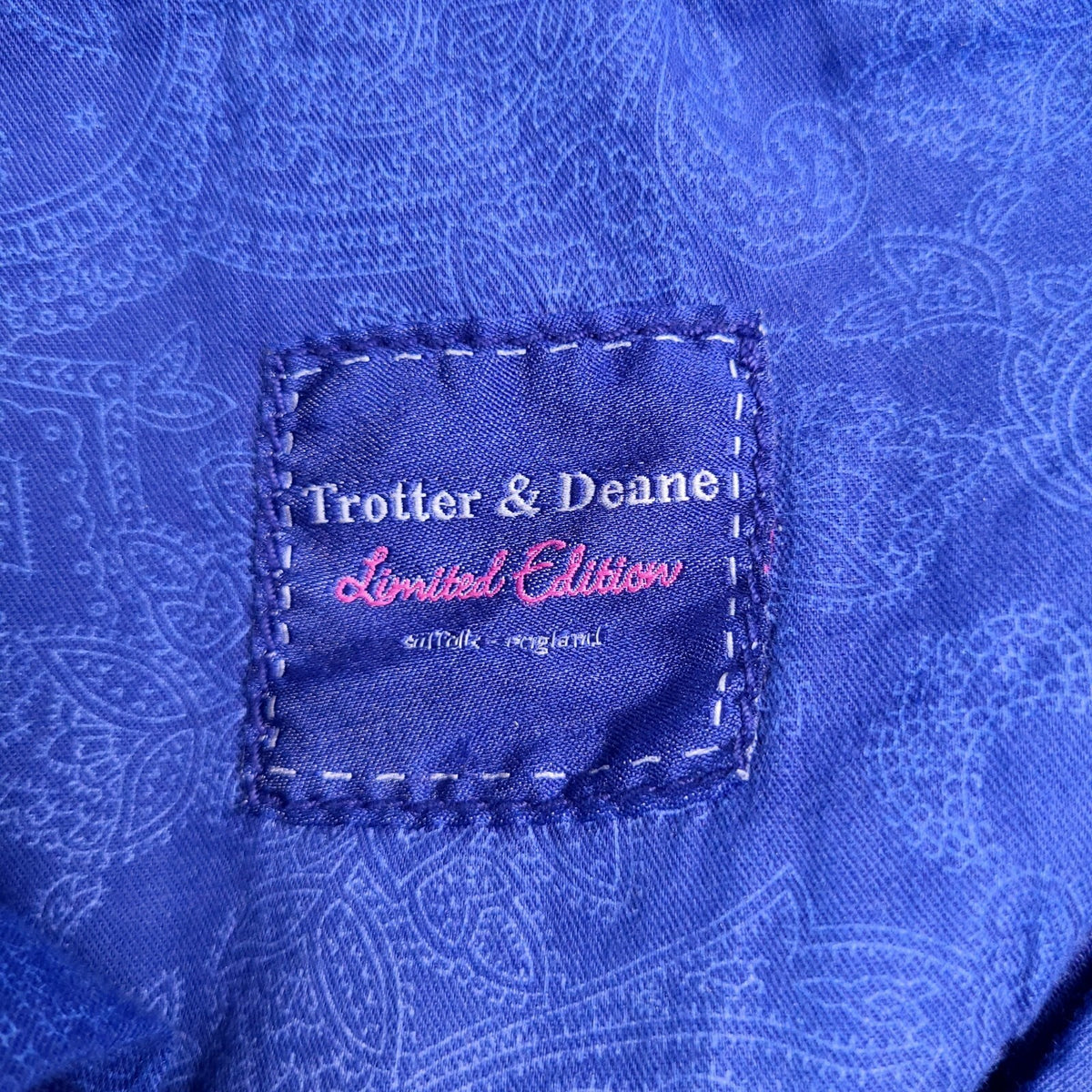 Trotter & Deane Trousers Chinos Mens W30 L28 Regular Fit Blue Limited Edition