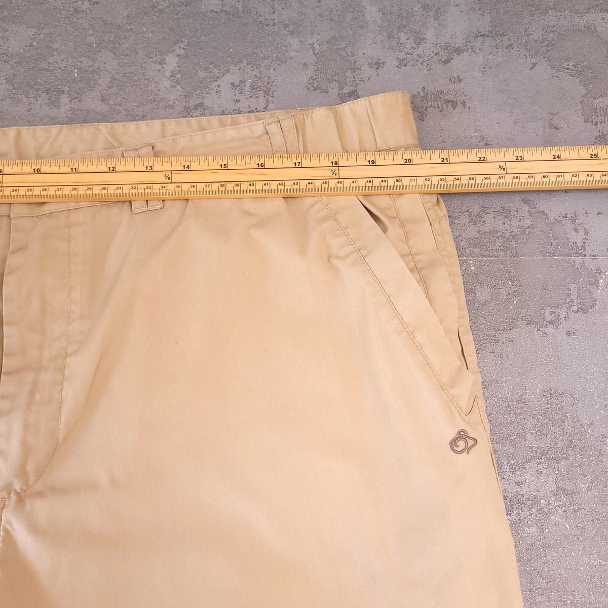 Craghoppers Walking Trousers Mens 38R Regular Fit Beige Cargo Pocket Outdoor