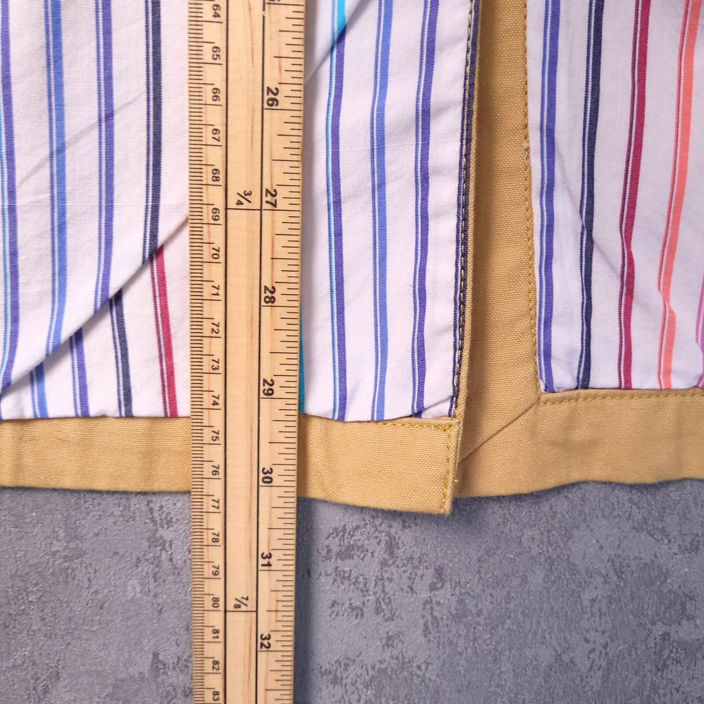 Brook Taverner Linen Blazer Jacket Mens 44R Regular Fit Yellow Cotton Sport Coat