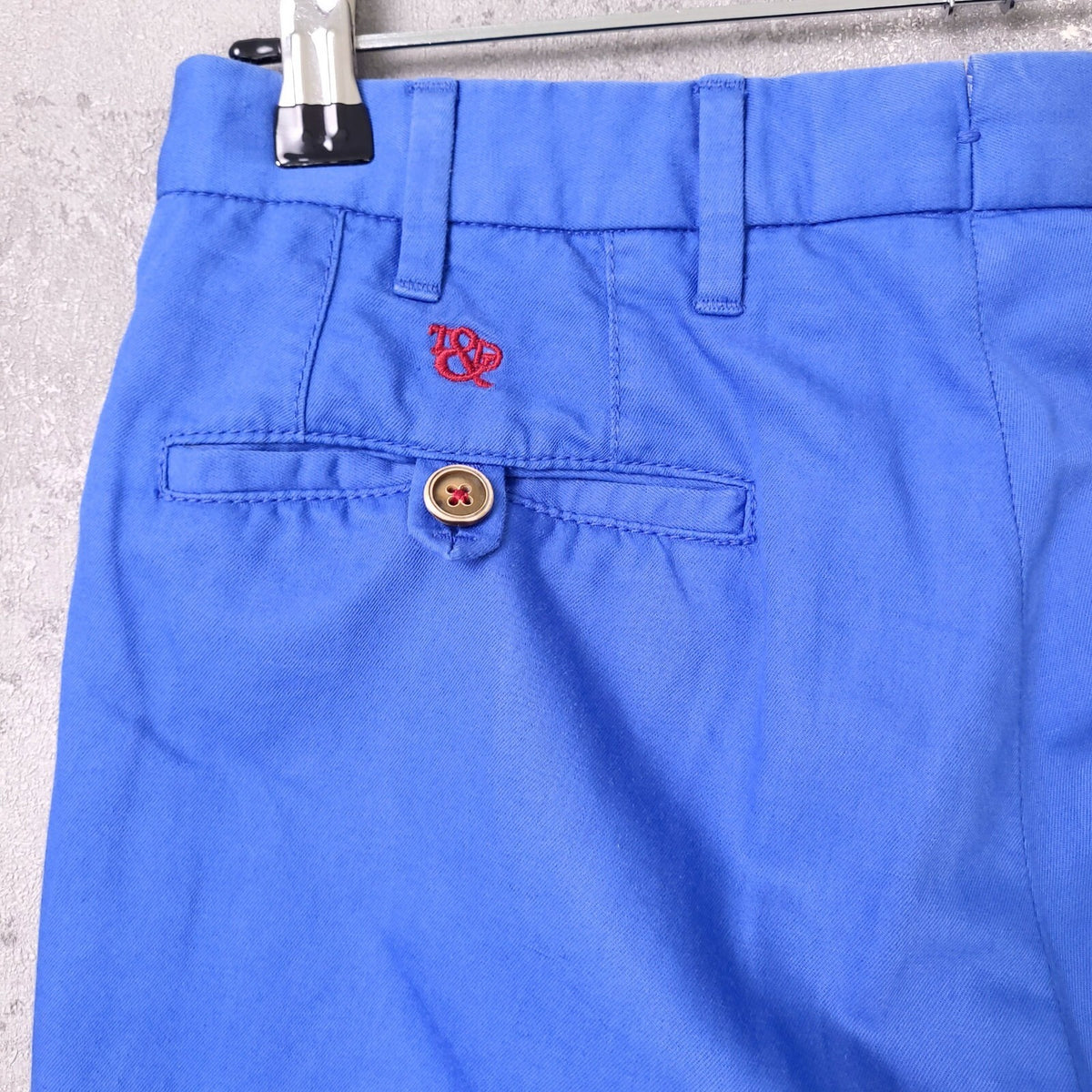 Trotter & Deane Linen Trousers Mens W33 L28 RegFit Blue Chinos Limited Edition