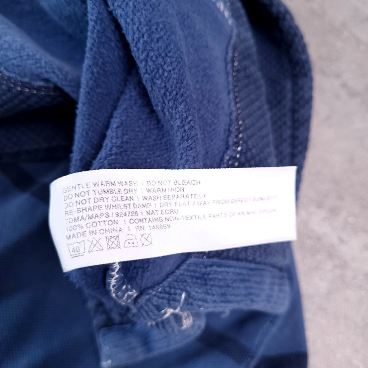 Fat Face Airlie Quarter Zip Jumper Mens 2XL XXL Blue Stripe Cotton